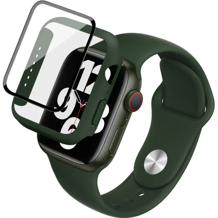 Dây đồng hồ silicone imak khung PC kèm kính cường lực, dành cho Apple Watch SE 2022 40mm, dành cho Apple Watch SE 2022 44mm