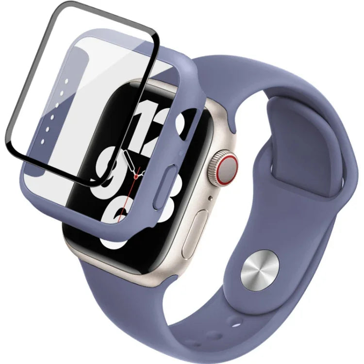 Dây đồng hồ silicone imak khung PC kèm kính cường lực, dành cho Apple Watch SE 2022 40mm, dành cho Apple Watch SE 2022 44mm
