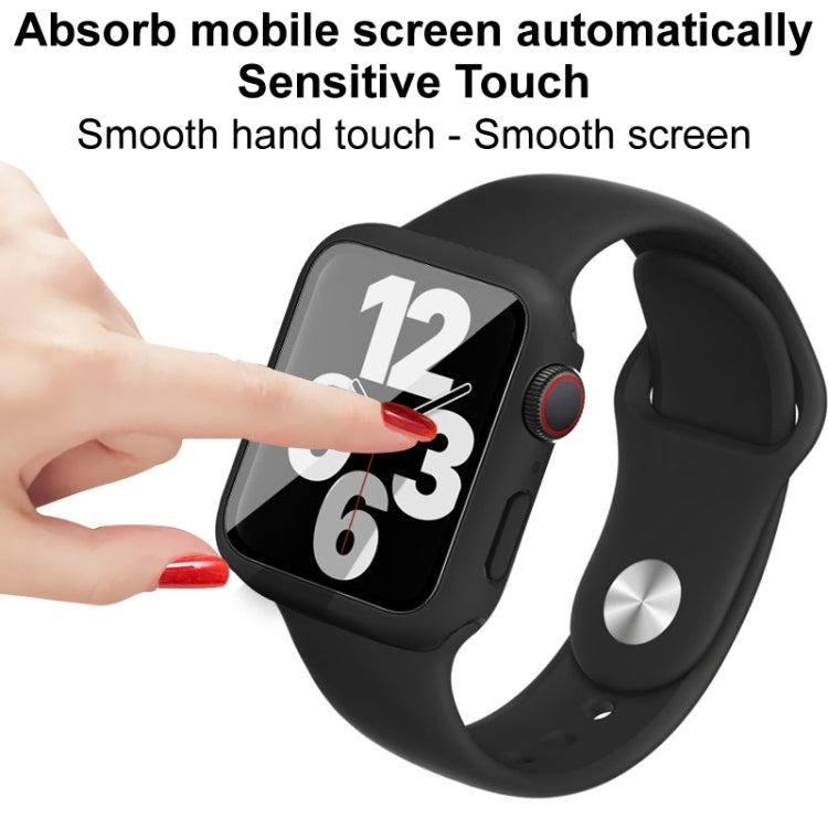 Dây đồng hồ silicone imak khung PC kèm kính cường lực, dành cho Apple Watch SE 2022 40mm, dành cho Apple Watch SE 2022 44mm