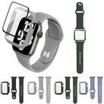 Dây đồng hồ silicone imak khung PC kèm kính cường lực, dành cho Apple Watch SE 2022 40mm, dành cho Apple Watch SE 2022 44mm