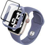 Dây đồng hồ silicone imak khung PC kèm kính cường lực, dành cho Apple Watch SE 2022 40mm, dành cho Apple Watch SE 2022 44mm