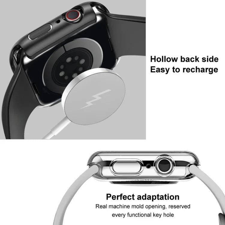Ốp khung PC imak kèm kính cường lực, dành cho Apple Watch Series 4/5/6/SE 1/2/3 40mm, dành cho Apple Watch Series 4/5/6/SE 1/2/3 44mm, dành cho Apple Watch Series 9 / 8 / 7 41mm, dành cho Apple Watch Series 9 / 8 / 7 45mm