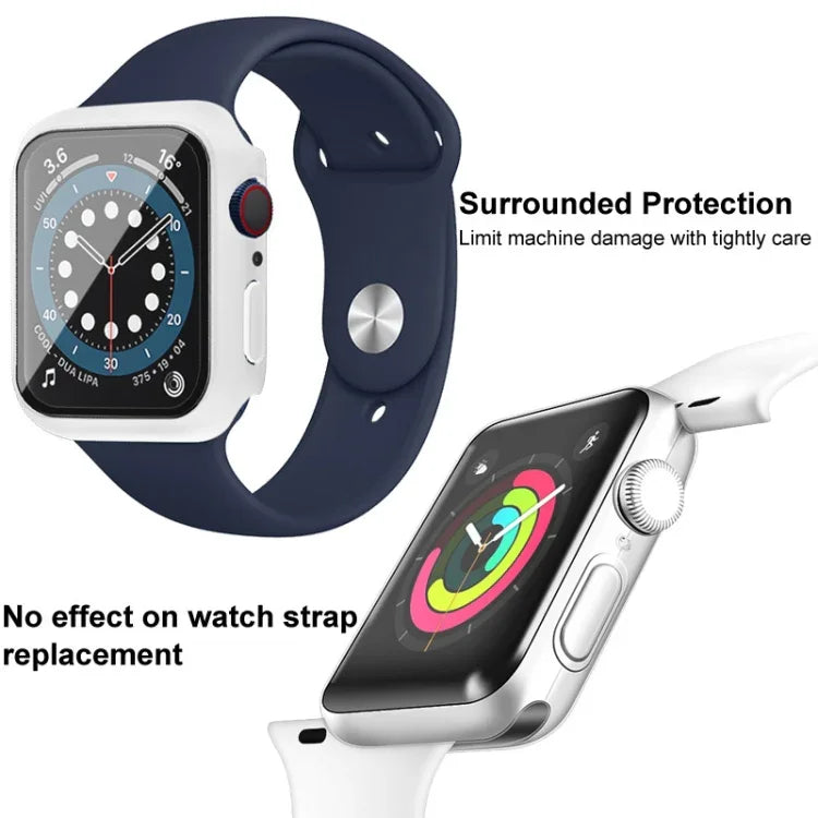 Ốp khung PC imak kèm kính cường lực, dành cho Apple Watch Series 4/5/6/SE 1/2/3 40mm, dành cho Apple Watch Series 4/5/6/SE 1/2/3 44mm, dành cho Apple Watch Series 9 / 8 / 7 41mm, dành cho Apple Watch Series 9 / 8 / 7 45mm