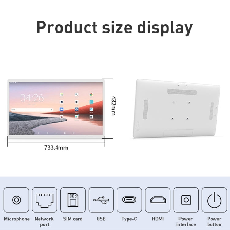 Máy quảng cáo màn hình IPS 32 inch HSD3293T Android 12, RK3399 4GB+32GB