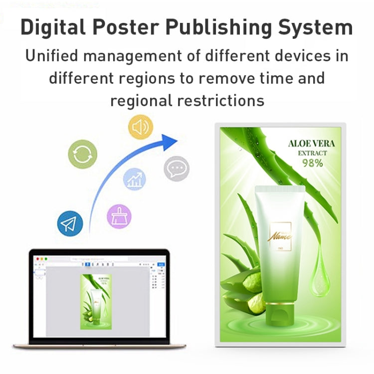 Máy quảng cáo màn hình IPS 32 inch HSD3293T Android 12, RK3399 4GB+32GB