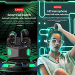 Tai nghe chơi game thể thao Bluetooth không dây chống nước giảm ồn Lenovo GM5 TWS kèm mic, GM5