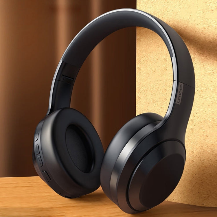 Tai nghe chơi game thể thao Bluetooth không dây chống ồn âm bass Lenovo TH10, màu trắng và đen