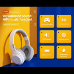 Tai nghe chơi game thể thao Bluetooth không dây chống ồn âm bass Lenovo TH10, màu trắng và đen