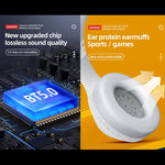 Tai nghe chơi game thể thao Bluetooth không dây chống ồn âm bass Lenovo TH10, màu trắng và đen