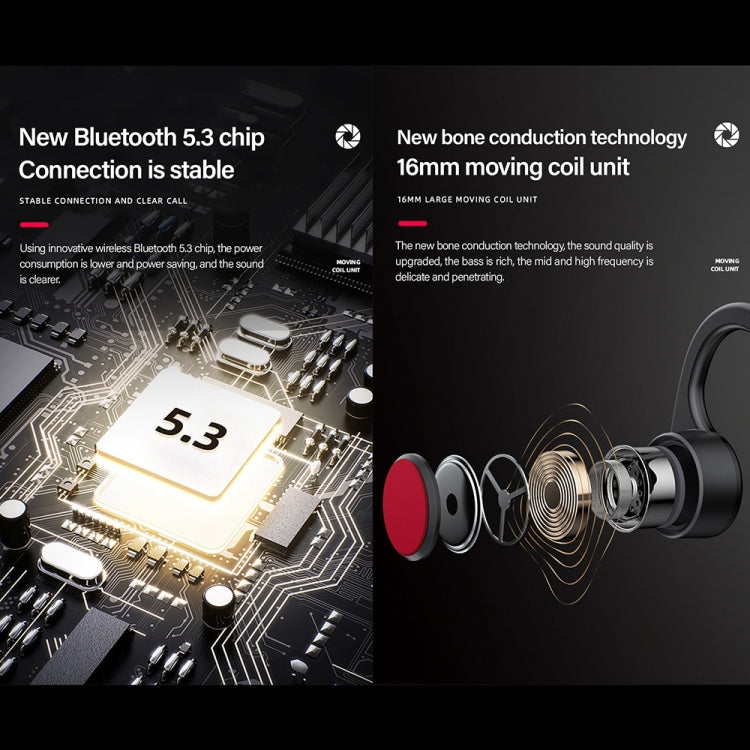 Tai nghe thể thao Bluetooth 5.3 truyền dẫn xương Lenovo X3 Pro kèm mic
