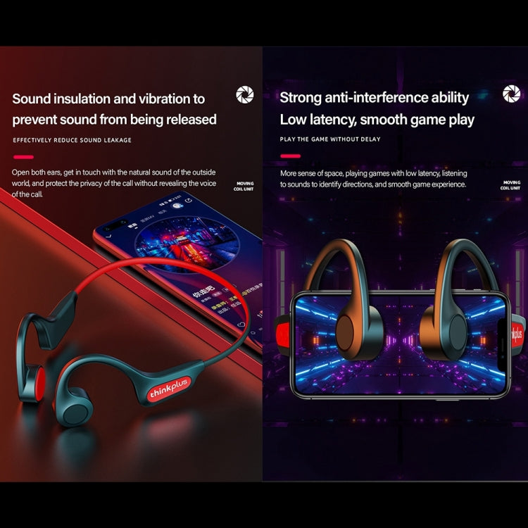 Tai nghe thể thao Bluetooth 5.3 truyền dẫn xương Lenovo X3 Pro kèm mic