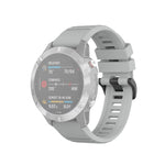 For Garmin Fenix 6 22mm Quick Release Official Texture Wrist Strap Watchband, with Plastic Button, with Metal Button