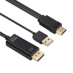 Cáp chuyển đổi HDMI sang USB+DisplayPort kèm nguồn, chiều dài: 1.8m, 180cm