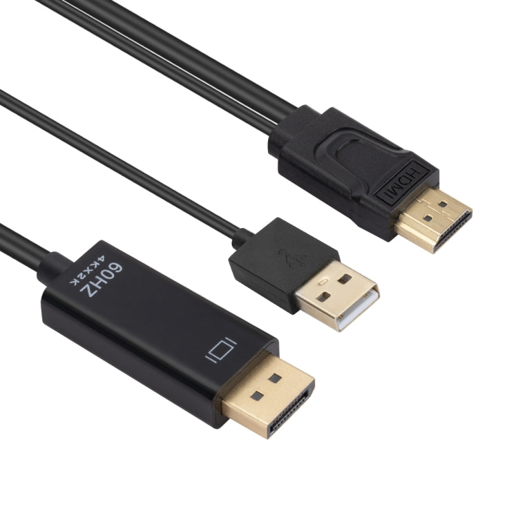Cáp chuyển đổi HDMI sang USB+DisplayPort kèm nguồn, chiều dài: 1.8m, 180cm