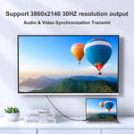 Cáp chuyển đổi HDMI sang USB+DisplayPort kèm nguồn, chiều dài: 1.8m, 180cm