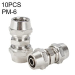 Bộ 2 đầu nối nhanh thẳng khí nén ống đồng mạ niken LAIZE PM-4, PM-4 (2 cái), PM-6 (2 cái), PM-8 (2 cái), PM-10 (2 cái), PM-12, PM-14, PM-16