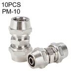 Bộ 2 đầu nối nhanh thẳng khí nén ống đồng mạ niken LAIZE PM-4, PM-4 (2 cái), PM-6 (2 cái), PM-8 (2 cái), PM-10 (2 cái), PM-12, PM-14, PM-16