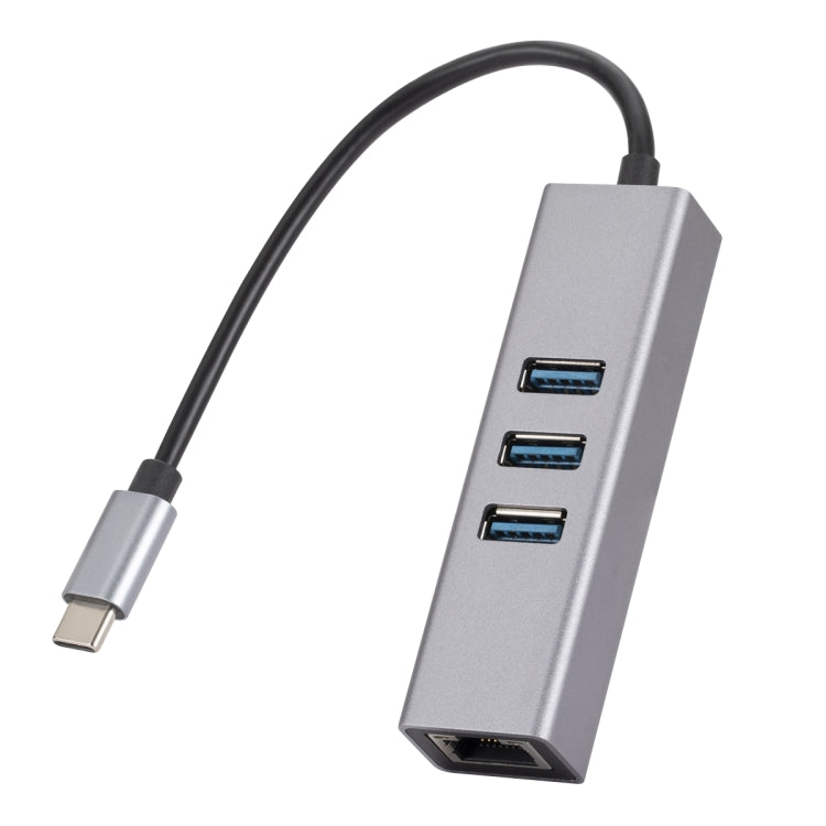Bộ chuyển đổi HUB SL-030 USB-C / Type-C sang Gigabit Ethernet RJ45 & 3 cổng USB 3.0, USB-C / Type-C sang RJ45 & 3 cổng USB