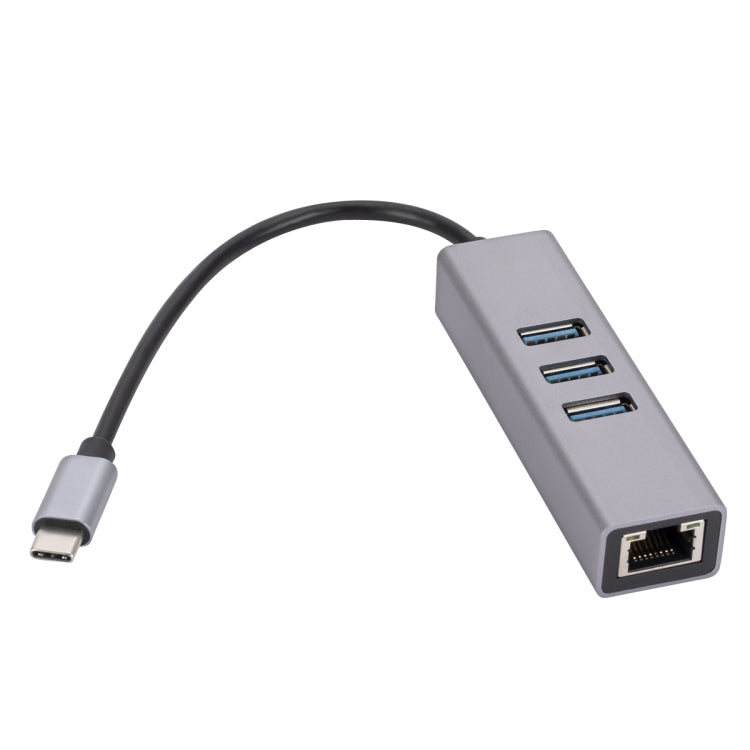 Bộ chuyển đổi HUB SL-030 USB-C / Type-C sang Gigabit Ethernet RJ45 & 3 cổng USB 3.0, USB-C / Type-C sang RJ45 & 3 cổng USB