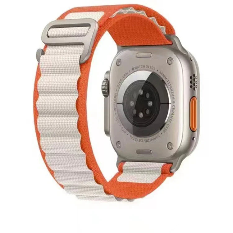 Dây đồng hồ nylon hai màu thoáng khí cho Apple Watch, Ultra 49mm / Series 8&7 45mm / SE 2&6&SE&5&4 44mm / 3&2&1 42mm, Series 8&7 41mm / SE 2&6&SE&5&4 40mm / 3&2&1 38mm