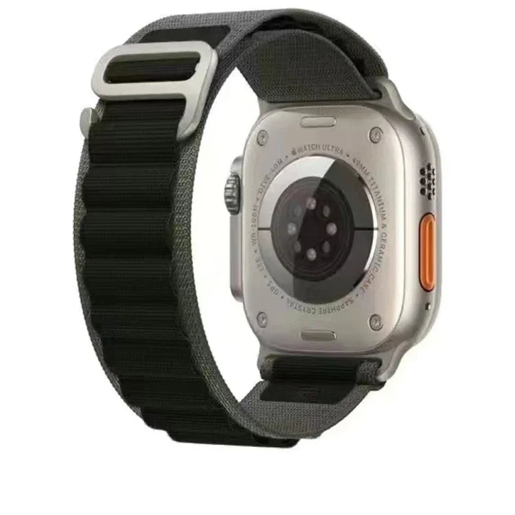 Dây đồng hồ nylon hai màu thoáng khí cho Apple Watch, Ultra 49mm / Series 8&7 45mm / SE 2&6&SE&5&4 44mm / 3&2&1 42mm, Series 8&7 41mm / SE 2&6&SE&5&4 40mm / 3&2&1 38mm