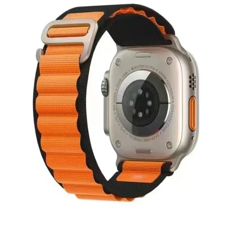Dây đồng hồ nylon hai màu thoáng khí cho Apple Watch, Ultra 49mm / Series 8&7 45mm / SE 2&6&SE&5&4 44mm / 3&2&1 42mm, Series 8&7 41mm / SE 2&6&SE&5&4 40mm / 3&2&1 38mm