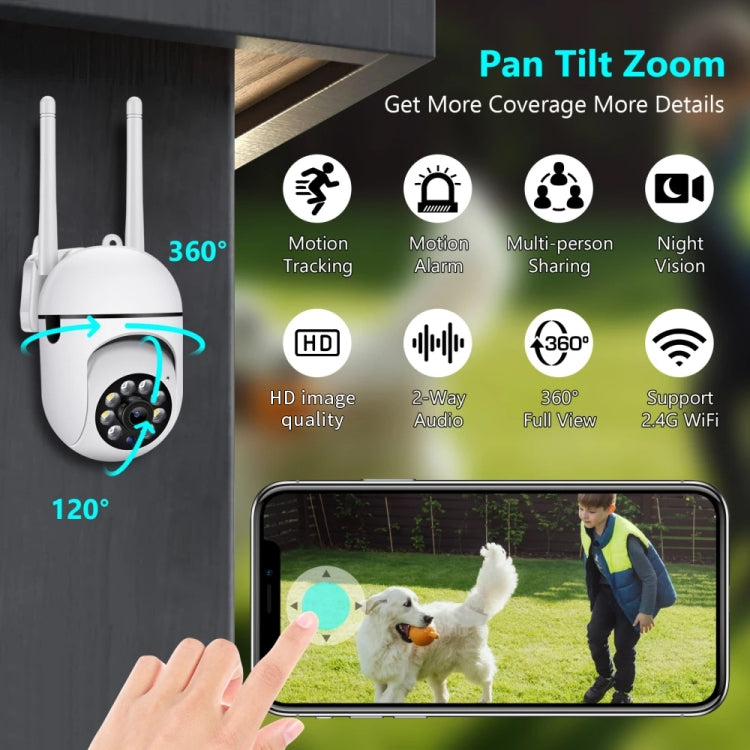 A7 Camera Giám Sát Thông Minh WiFi Không Dây 1080P HD Hỗ Trợ Tầm Nhìn Ban Đêm / Âm Thanh Hai Chiều, Không Kèm Bộ Nhớ, Kèm Bộ Nhớ 16G