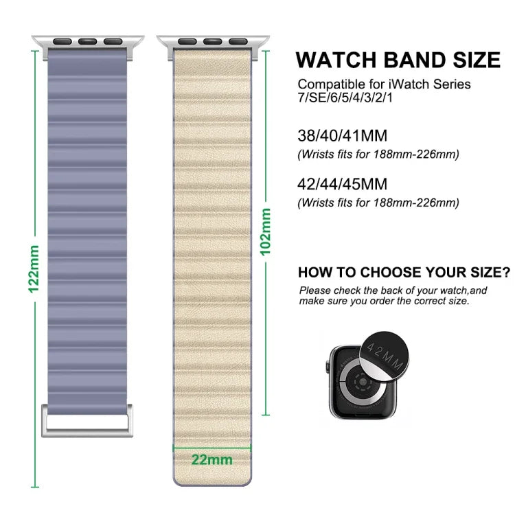 Dây đồng hồ TPU khóa nam châm, Dành cho Apple Watch Ultra 49mm / Series 8&7 45mm / SE 2&6&SE&5&4 44mm / 3&2&1 42mm, Dành cho Apple Watch Series 8&7 41mm / SE 2&6&SE&5&4 40mm / 3&2&1 38mm