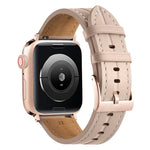 Fluted Leather Strap, For Apple Watch Ultra 49mm / Series 8&7 45mm / SE 2&6&SE&5&4 44mm / 3&2&1 42mm, For Apple Watch Ultra 49mm / Series 8&7 45mm /, For Apple Watch Series 8&7 41mm / SE 2&6&SE&5&4 40mm / 3&2&1 38mm