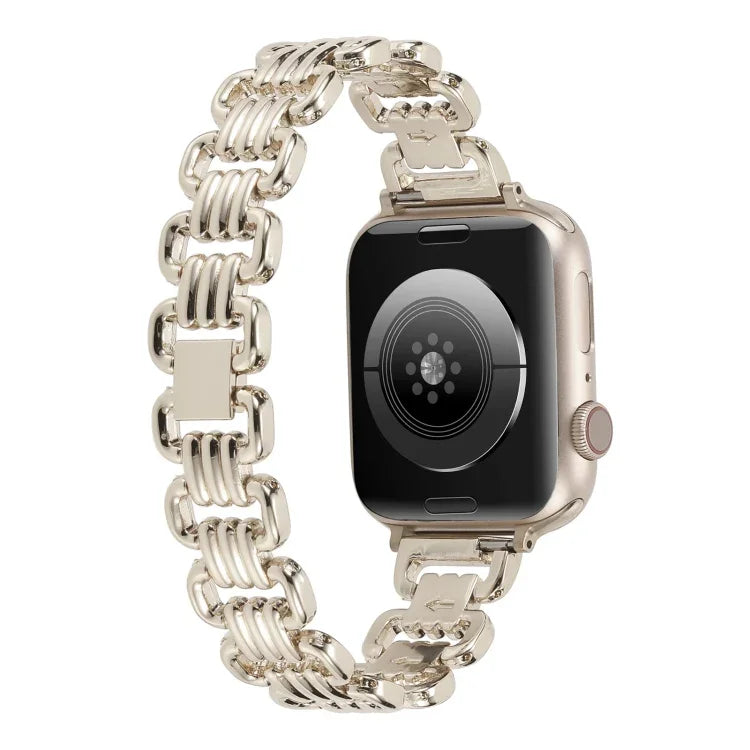 Dây đồng hồ kim loại U-chain, Dành cho Apple Watch Ultra 49mm / Series 8&7 45mm / SE 2&6&SE&5&4 44mm / 3&2&1 42mm, Dành cho Apple Watch Series 8&7 41mm / SE 2&6&SE&5&4 40mm / 3&2&1 38mm