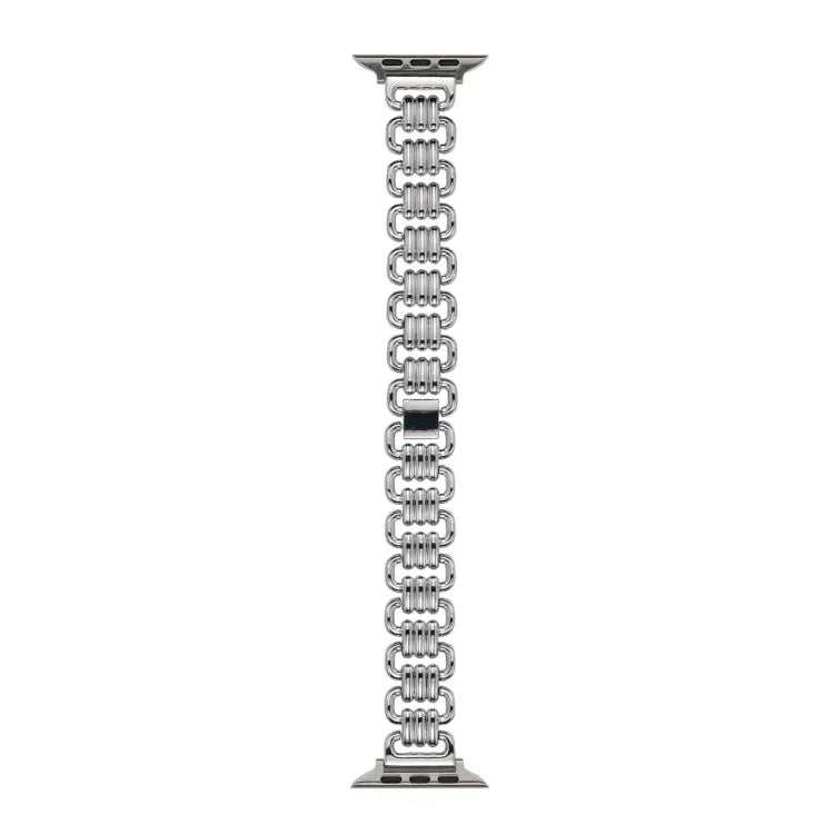 Dây đồng hồ kim loại U-chain, Dành cho Apple Watch Ultra 49mm / Series 8&7 45mm / SE 2&6&SE&5&4 44mm / 3&2&1 42mm, Dành cho Apple Watch Series 8&7 41mm / SE 2&6&SE&5&4 40mm / 3&2&1 38mm