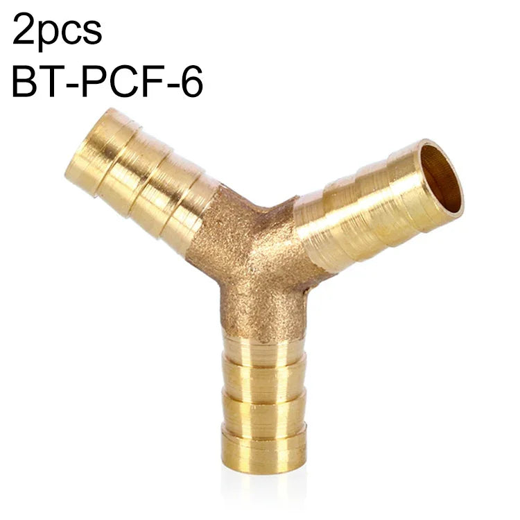 LAIZE 2 chiếc bộ phận khí nén ba chiều loại Y hình tháp, kích thước: 12mm, 6mm, 8mm, 10mm, 12mm