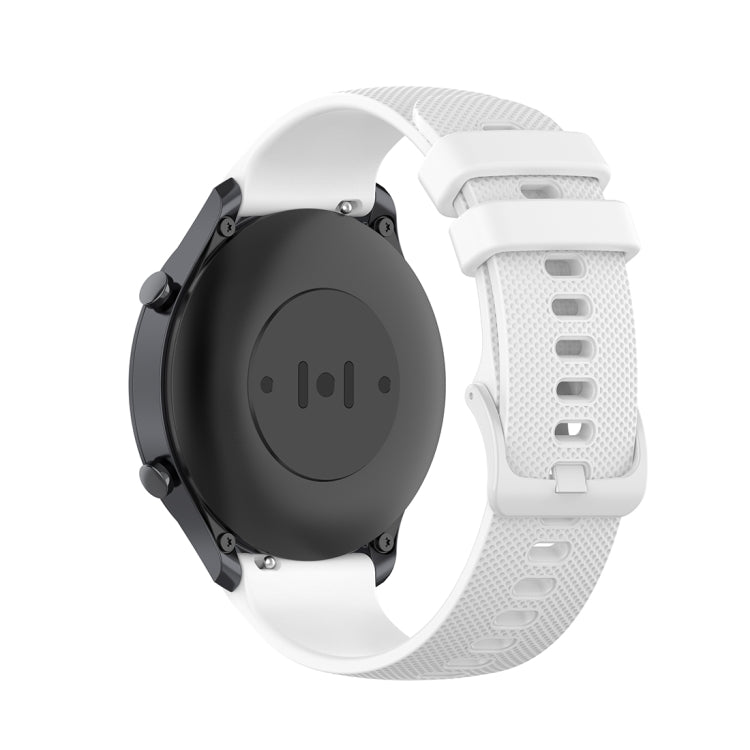 For Xiaomi Watch Color 22mm Small Plaid Texture Silicone Wrist Strap Watchband, 22mm