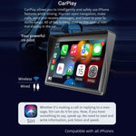 Máy nghe nhạc đa phương tiện CarPlay không dây 7 inch, màn hình cảm ứng IPS 1080P, radio MP5, Bluetooth, màn hình B600W