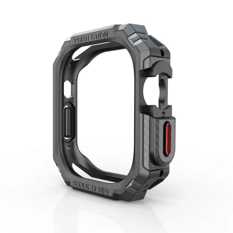 Ốp chống sốc sợi carbon TPU + PC cho Apple Watch, Ultra 3 / 2 / 1 49mm