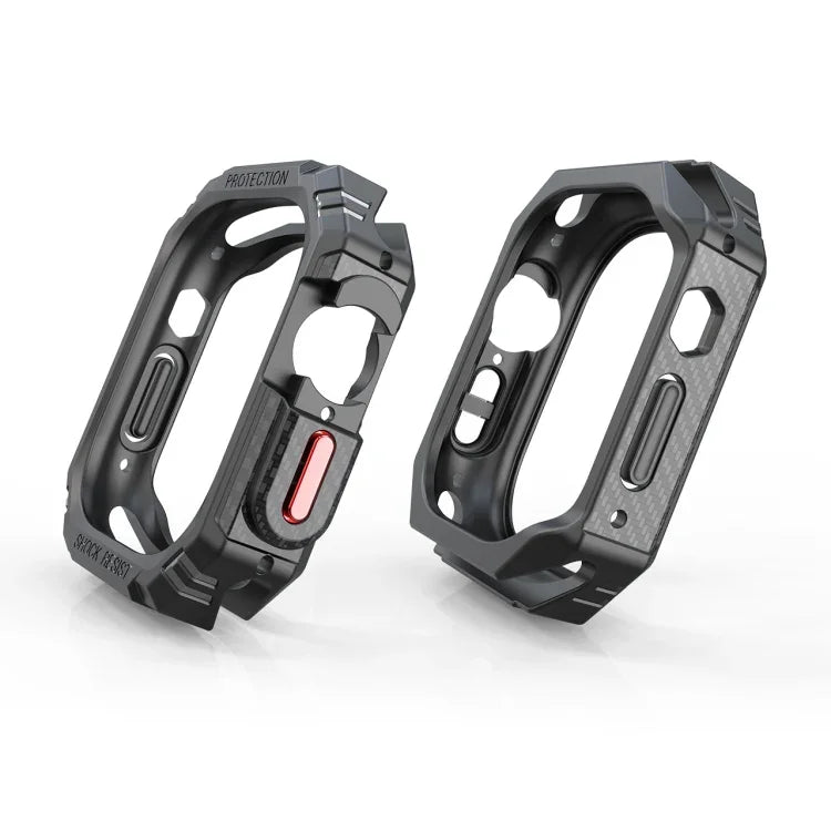 Ốp chống sốc sợi carbon TPU + PC cho Apple Watch, Ultra 3 / 2 / 1 49mm