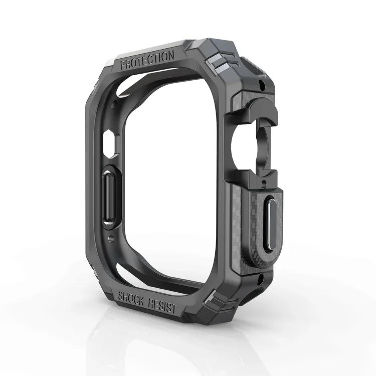 Ốp chống sốc sợi carbon TPU + PC cho Apple Watch, Ultra 3 / 2 / 1 49mm