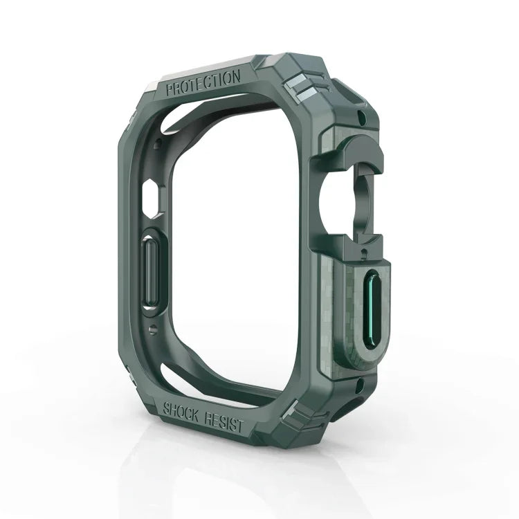 Ốp chống sốc sợi carbon TPU + PC cho Apple Watch, Ultra 3 / 2 / 1 49mm