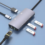 Trạm kết nối HUB đa chức năng di động Onten OTN-UC910 USB-C / Type-C, OTN-UC910