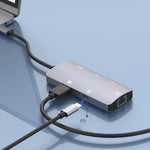 Trạm kết nối HUB đa chức năng di động Onten OTN-UC910 USB-C / Type-C, OTN-UC910