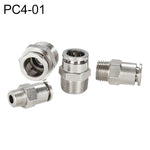 Đầu nối nhanh khí nén thẳng ren đực bằng đồng mạ niken LAIZE, PC4-01, PC4-02, PC4-M5, PC6-01, PC6-02, PC6-03, PC6-04, PC6-M5, PC8-01, PC8-02, PC8-03, PC8-04, PC10-01, PC10-02, PC10-03, PC10-04, PC12-01, PC12-02, PC12-03, PC12-04, PC14-02