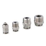 Đầu nối nhanh khí nén thẳng ren đực bằng đồng mạ niken LAIZE, PC4-01, PC4-02, PC4-M5, PC6-01, PC6-02, PC6-03, PC6-04, PC6-M5, PC8-01, PC8-02, PC8-03, PC8-04, PC10-01, PC10-02, PC10-03, PC10-04, PC12-01, PC12-02, PC12-03, PC12-04, PC14-02
