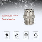 Đầu nối nhanh khí nén thẳng ren đực bằng đồng mạ niken LAIZE, PC4-01, PC4-02, PC4-M5, PC6-01, PC6-02, PC6-03, PC6-04, PC6-M5, PC8-01, PC8-02, PC8-03, PC8-04, PC10-01, PC10-02, PC10-03, PC10-04, PC12-01, PC12-02, PC12-03, PC12-04, PC14-02