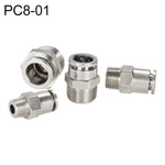 Đầu nối nhanh khí nén thẳng ren đực bằng đồng mạ niken LAIZE, PC4-01, PC4-02, PC4-M5, PC6-01, PC6-02, PC6-03, PC6-04, PC6-M5, PC8-01, PC8-02, PC8-03, PC8-04, PC10-01, PC10-02, PC10-03, PC10-04, PC12-01, PC12-02, PC12-03, PC12-04, PC14-02