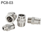 Đầu nối nhanh khí nén thẳng ren đực bằng đồng mạ niken LAIZE, PC4-01, PC4-02, PC4-M5, PC6-01, PC6-02, PC6-03, PC6-04, PC6-M5, PC8-01, PC8-02, PC8-03, PC8-04, PC10-01, PC10-02, PC10-03, PC10-04, PC12-01, PC12-02, PC12-03, PC12-04, PC14-02