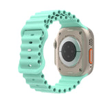 Dây đồng hồ silicone phong cách đại dương, Dành cho Apple Watch Ultra 49mm / Series 8&7 45mm / SE 2&6&SE&5&4 44mm / 3&2&1 42mm, Dành cho Apple Watch Series 8&7 41mm / SE 2&6&SE&5&4 40mm / 3&2&1 38mm
