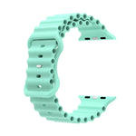 Dây đồng hồ silicone phong cách đại dương, Dành cho Apple Watch Ultra 49mm / Series 8&7 45mm / SE 2&6&SE&5&4 44mm / 3&2&1 42mm, Dành cho Apple Watch Series 8&7 41mm / SE 2&6&SE&5&4 40mm / 3&2&1 38mm