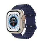 Dây đồng hồ silicone phong cách đại dương, Dành cho Apple Watch Ultra 49mm / Series 8&7 45mm / SE 2&6&SE&5&4 44mm / 3&2&1 42mm, Dành cho Apple Watch Series 8&7 41mm / SE 2&6&SE&5&4 40mm / 3&2&1 38mm