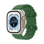 Dây đồng hồ silicone phong cách đại dương, Dành cho Apple Watch Ultra 49mm / Series 8&7 45mm / SE 2&6&SE&5&4 44mm / 3&2&1 42mm, Dành cho Apple Watch Series 8&7 41mm / SE 2&6&SE&5&4 40mm / 3&2&1 38mm
