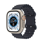 Dây đồng hồ silicone phong cách đại dương, Dành cho Apple Watch Ultra 49mm / Series 8&7 45mm / SE 2&6&SE&5&4 44mm / 3&2&1 42mm, Dành cho Apple Watch Series 8&7 41mm / SE 2&6&SE&5&4 40mm / 3&2&1 38mm